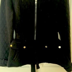 Sweatshirt jacket. Black. Dressbarn. Size L. Like new